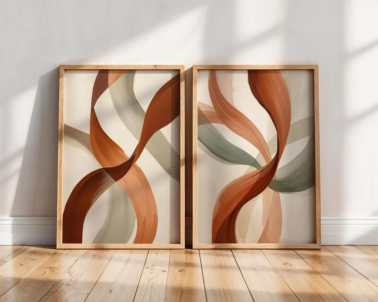 Dúo Terracota y Verde Apagado