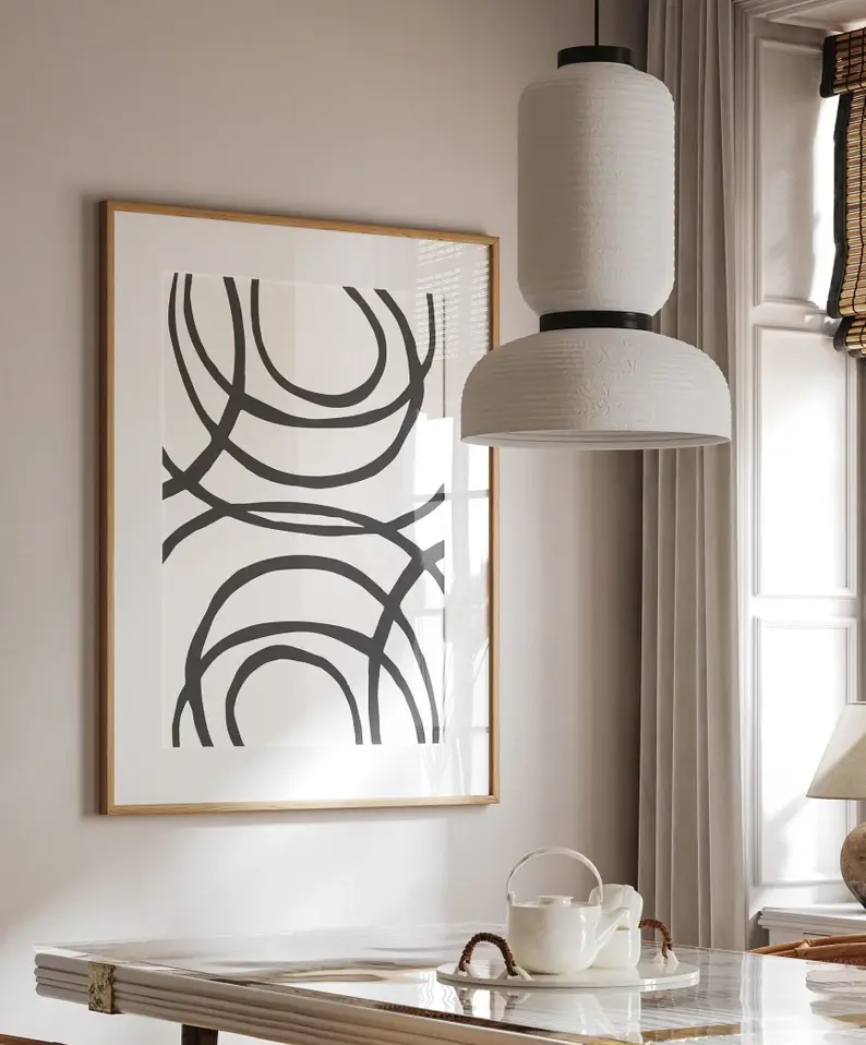 Miniatura: Arte minimalista Blanco Y Negro