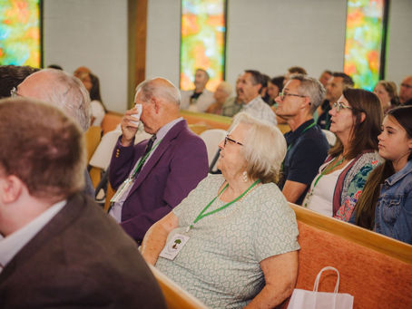 Tears at a military church