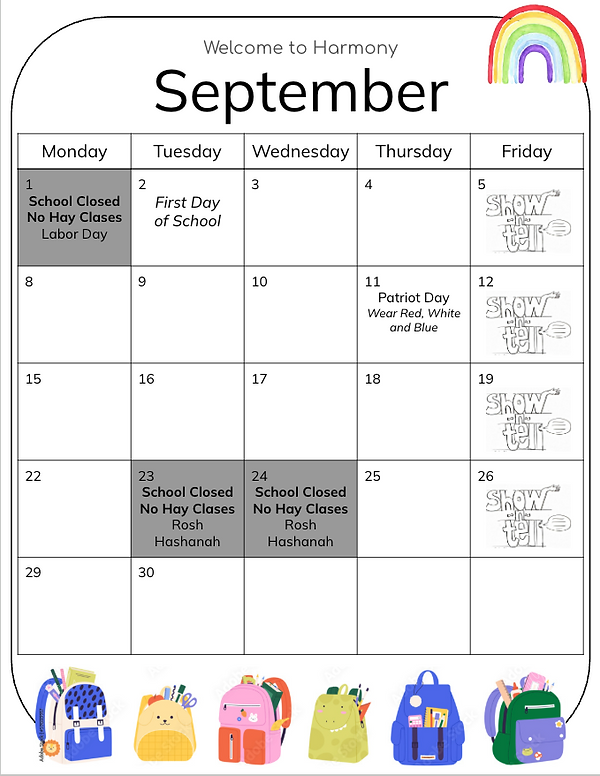 Harmony UPK September Calendar.png