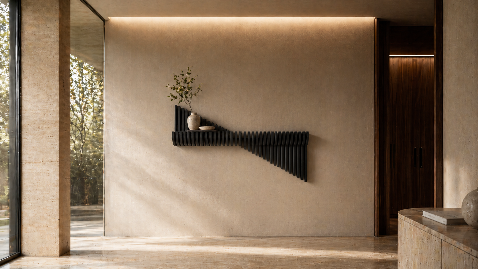 رف عالحاءط،تصميم بارومتري مستوحى من المثلثات