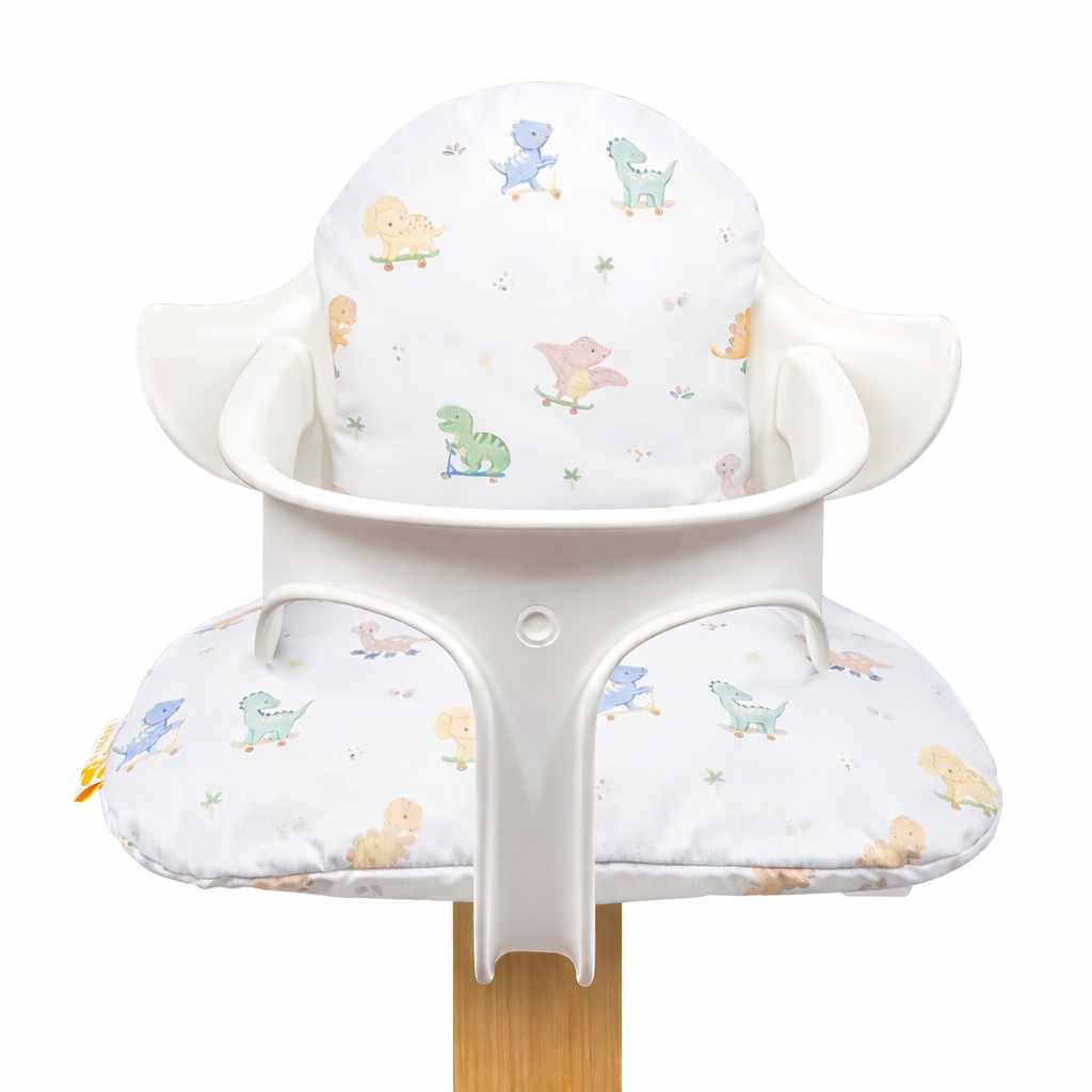 Sitzkissen Set für Stokke Nomi Stuhl weiß dino blau grün beige