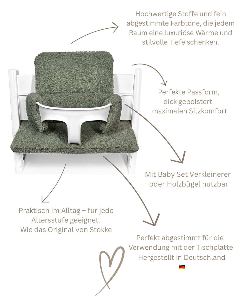 Thumbnail: Tripp Trapp Kissen grün Teddy Plüsch boucle