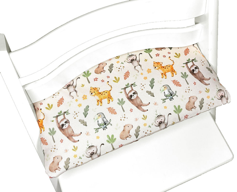 Stokke Tripp Trapp Sitzkissen Dschungel Tiere beige