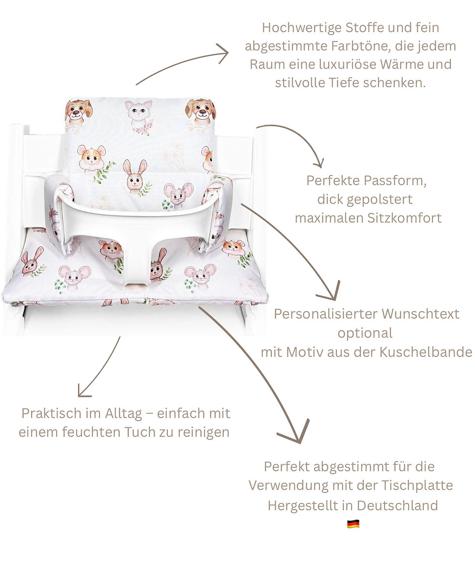 Miniaturbild: Stokke Tripp Trapp Sitzkissen Maus Hund Katze Hamster