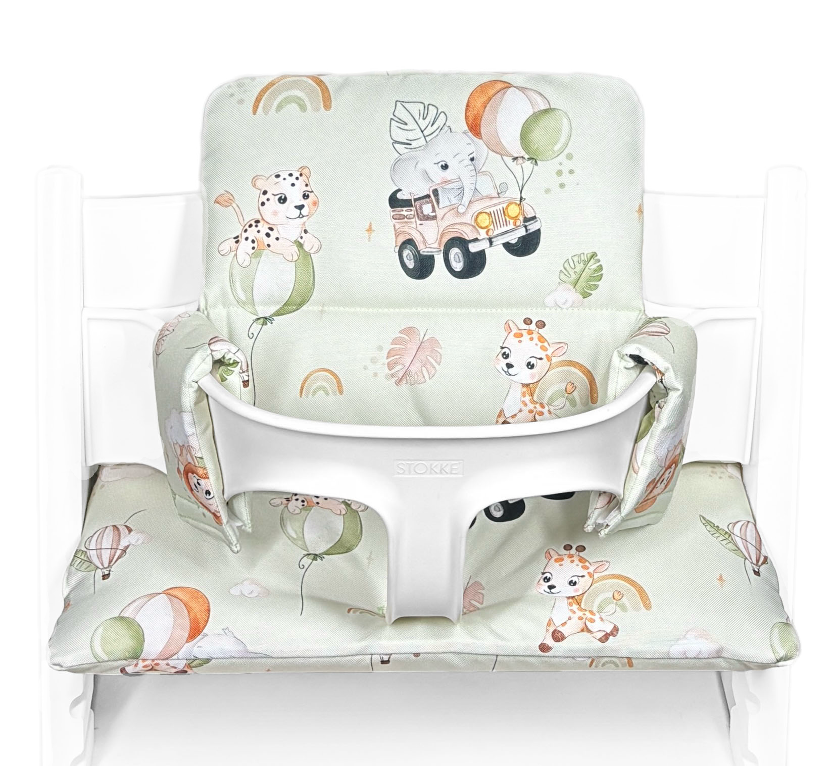 Stokke Tripp Trapp Sitzkissen Grün Tiere Dschungel