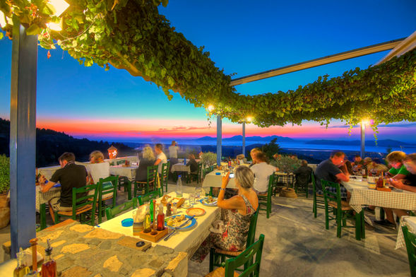Sunset dinner: Kos sailing tours, yacht charter, Fanos Yachting