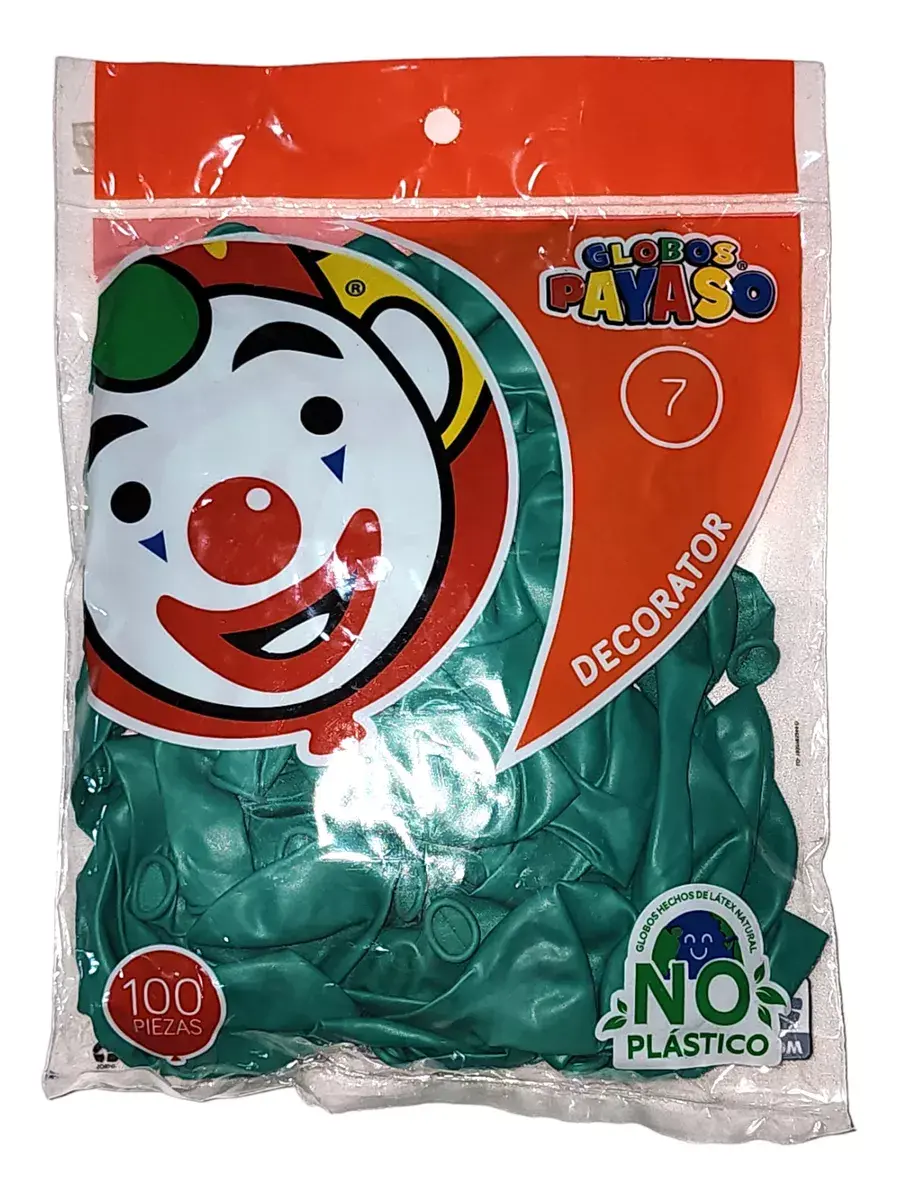 Globo Payaso #7 Verde Jade