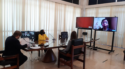 Deputada Ana Paula em reunião para entrega de manisfesto dos 30 anos do ECA