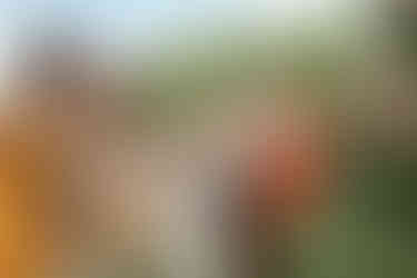 The ladies all do a cheer before heading to the ceremony.