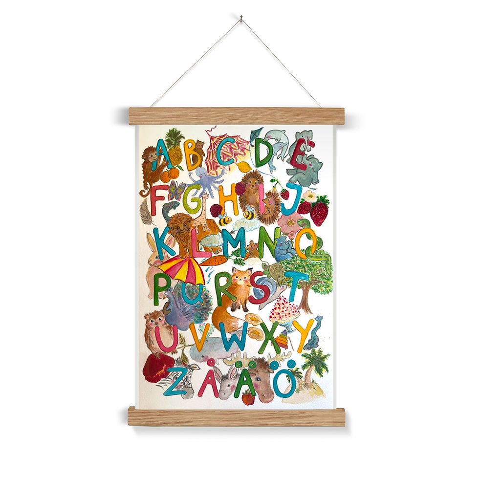 Miniatyrbild: Alfabetet på Svenska (Stående)