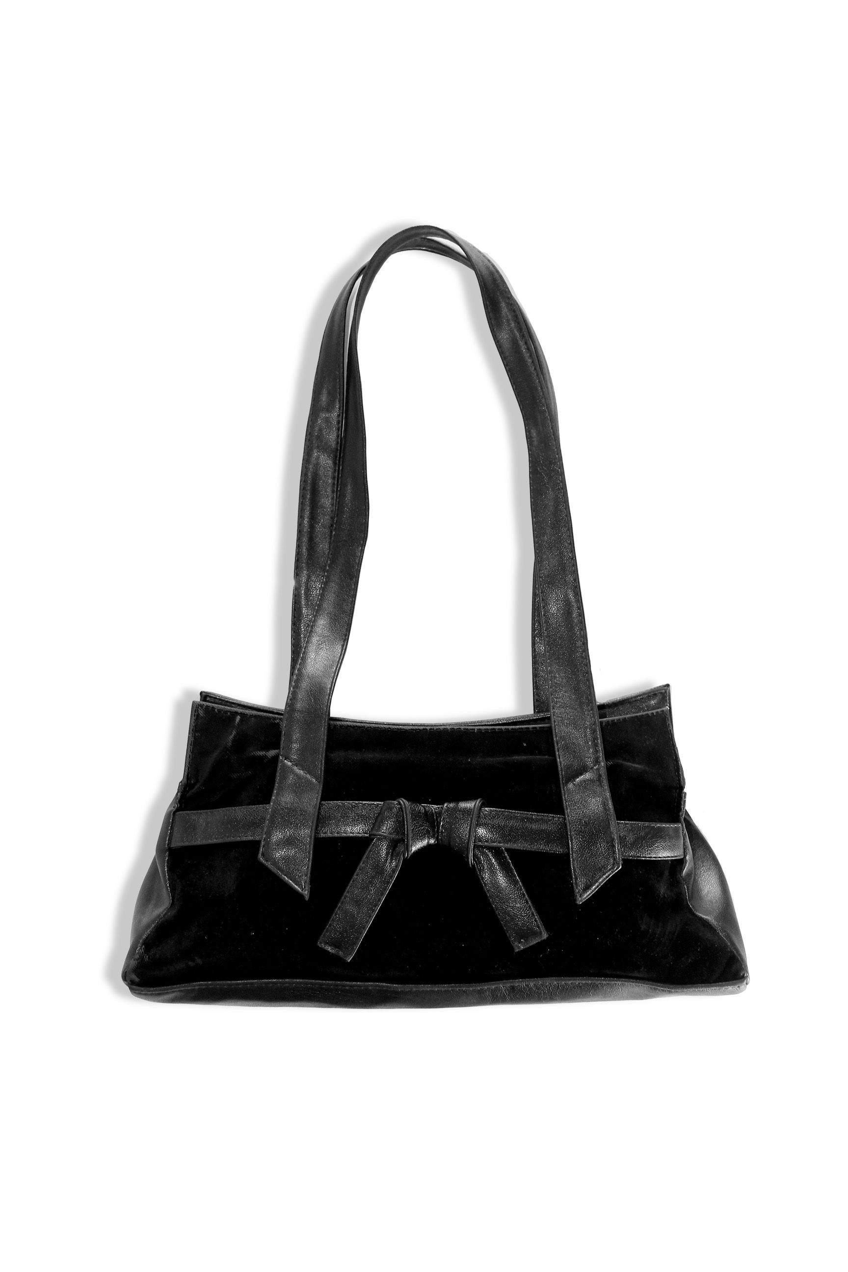 BLACK ARMBAG WITH RIBBON ACCENT