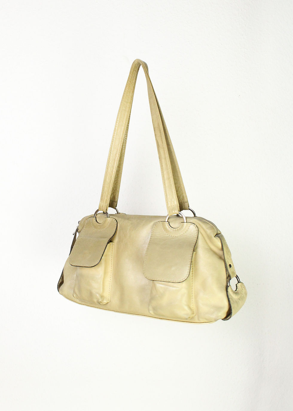 Thumbnail: BEIGE LEATHER ARM BAG
