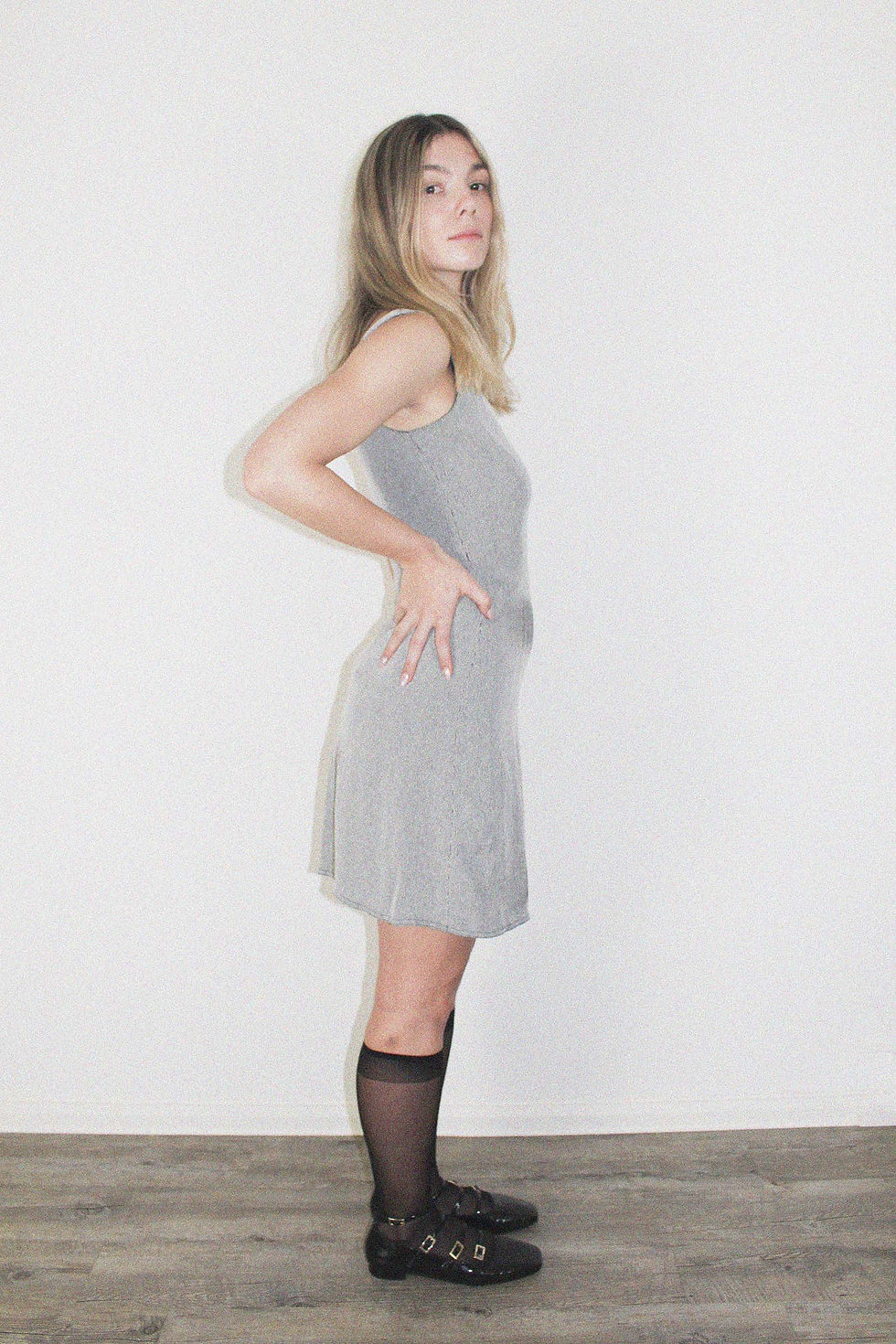 Thumbnail: GREY MINI DRESS SIZE S