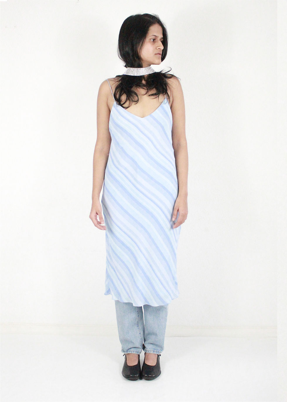 Thumbnail: RALPH LAUREN FALL '03 BABY BLUE DRESS