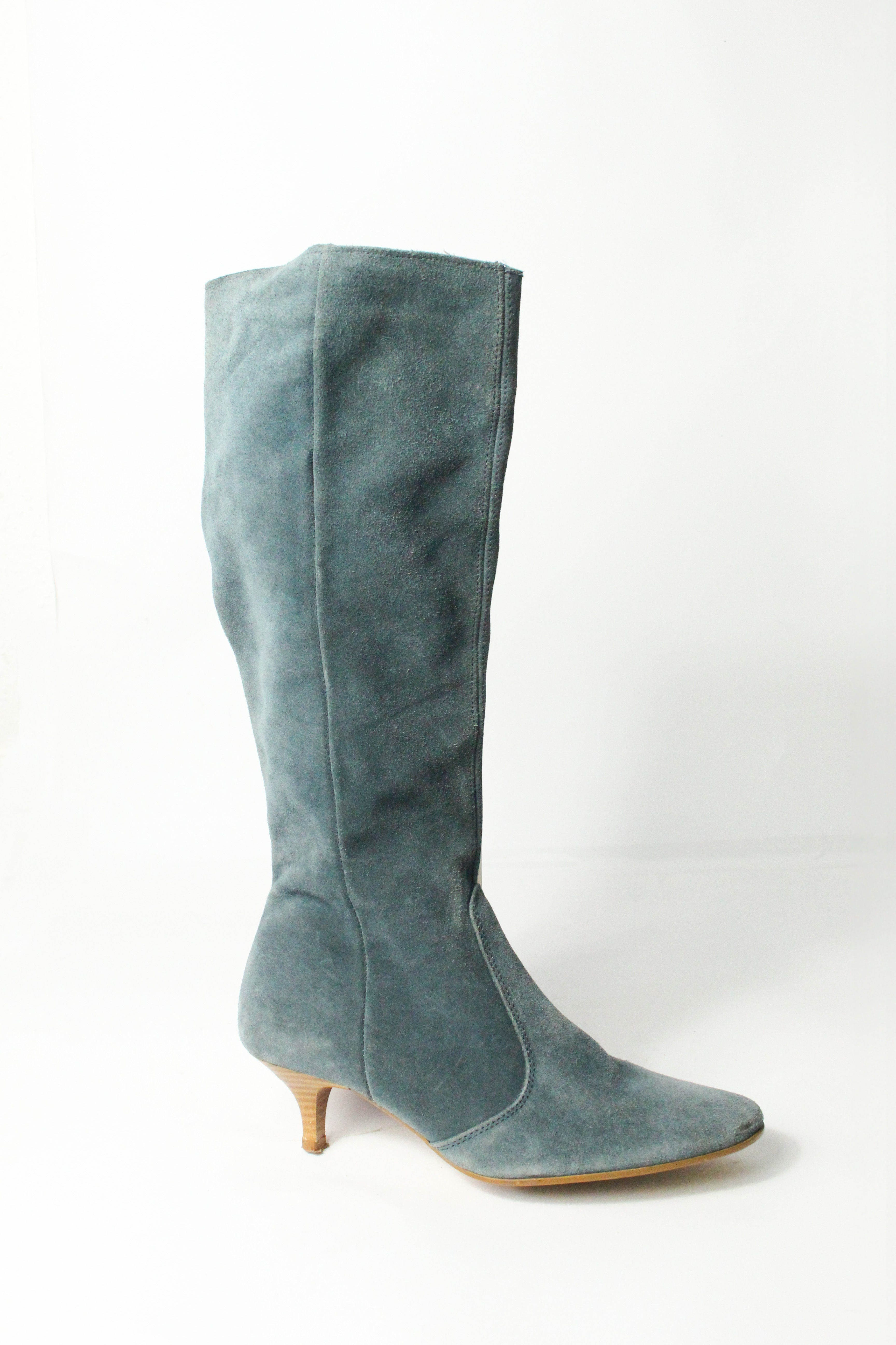 BLUE SUEDE KITTEN PUMPS BOOTS Size 37