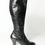Thumbnail: BLACK PATENT ITALIAN LEATHER POINTED TOE HEELED BOOTS Size 37
