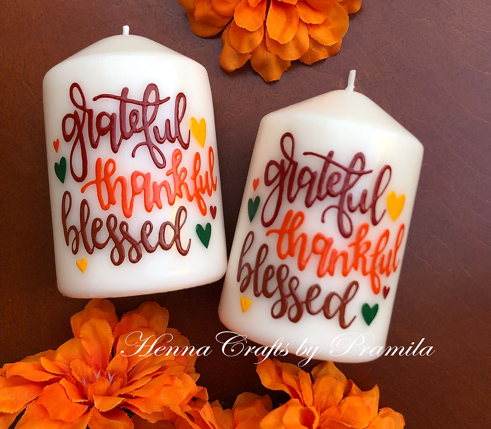 Thumbnail: Henna By Pramila | Handpainted Candles | Diwali Candles | Eid Candles | Christmas Candles | Party Favors Candles | Candles in Canada | Candles in USA | Henna Candles