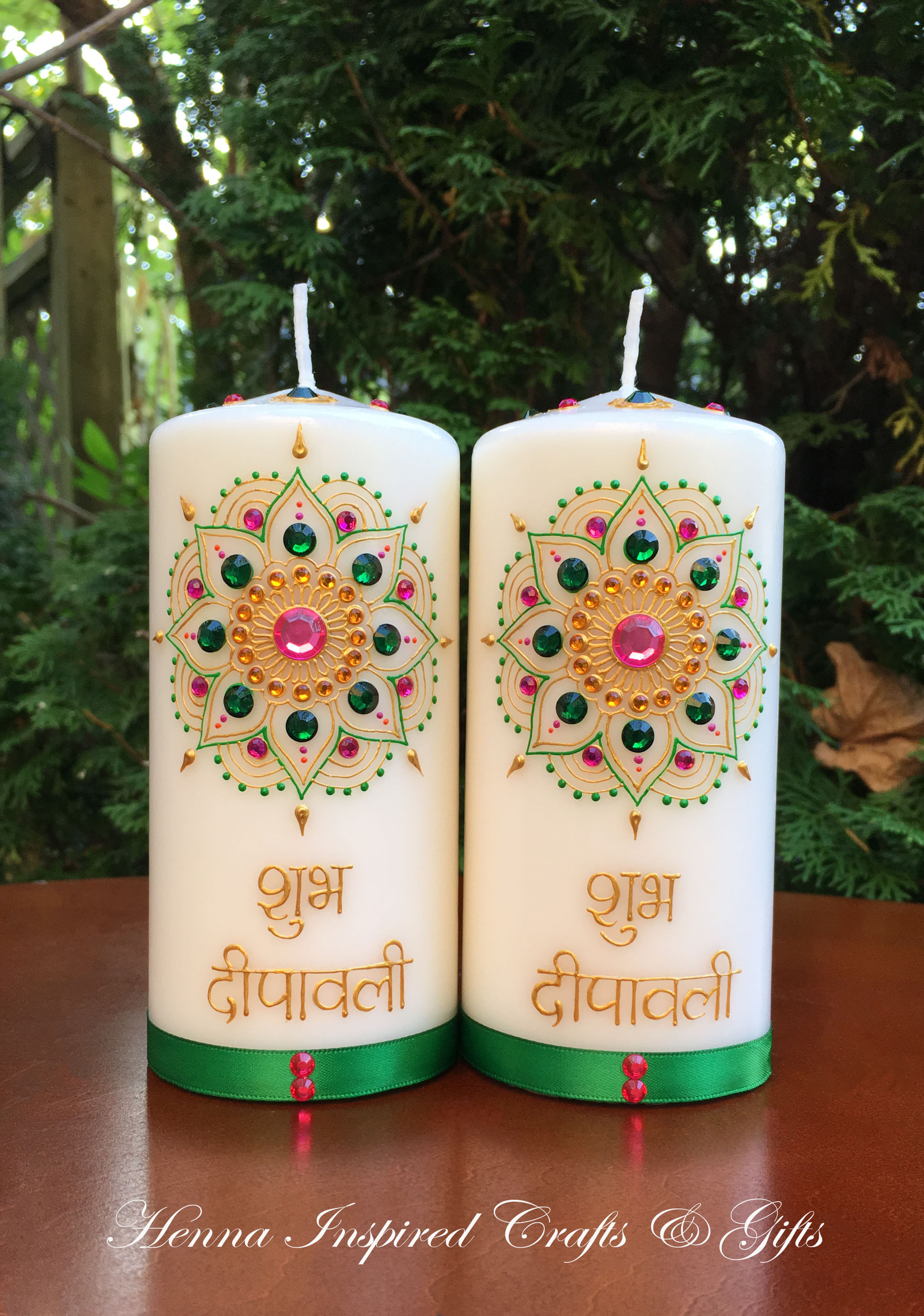 Henna By Pramila | Handpainted Candles | Diwali Candles | Eid Candles | Christmas Candles | Party Favors Candles | Candles in Canada | Candles in USA | Henna  | Ramadan Mubarak Candles | Eid Mubarak Candles
