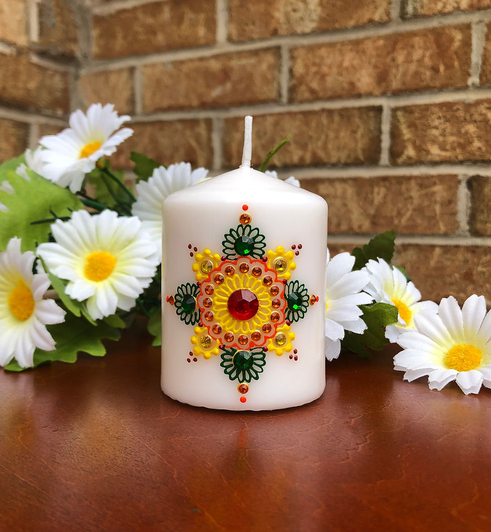 Thumbnail: Henna By Pramila | Handpainted Candles | Diwali Candles | Eid Candles | Christmas Candles | Party Favors Candles | Candles in Canada | Candles in USA | Henna Candles