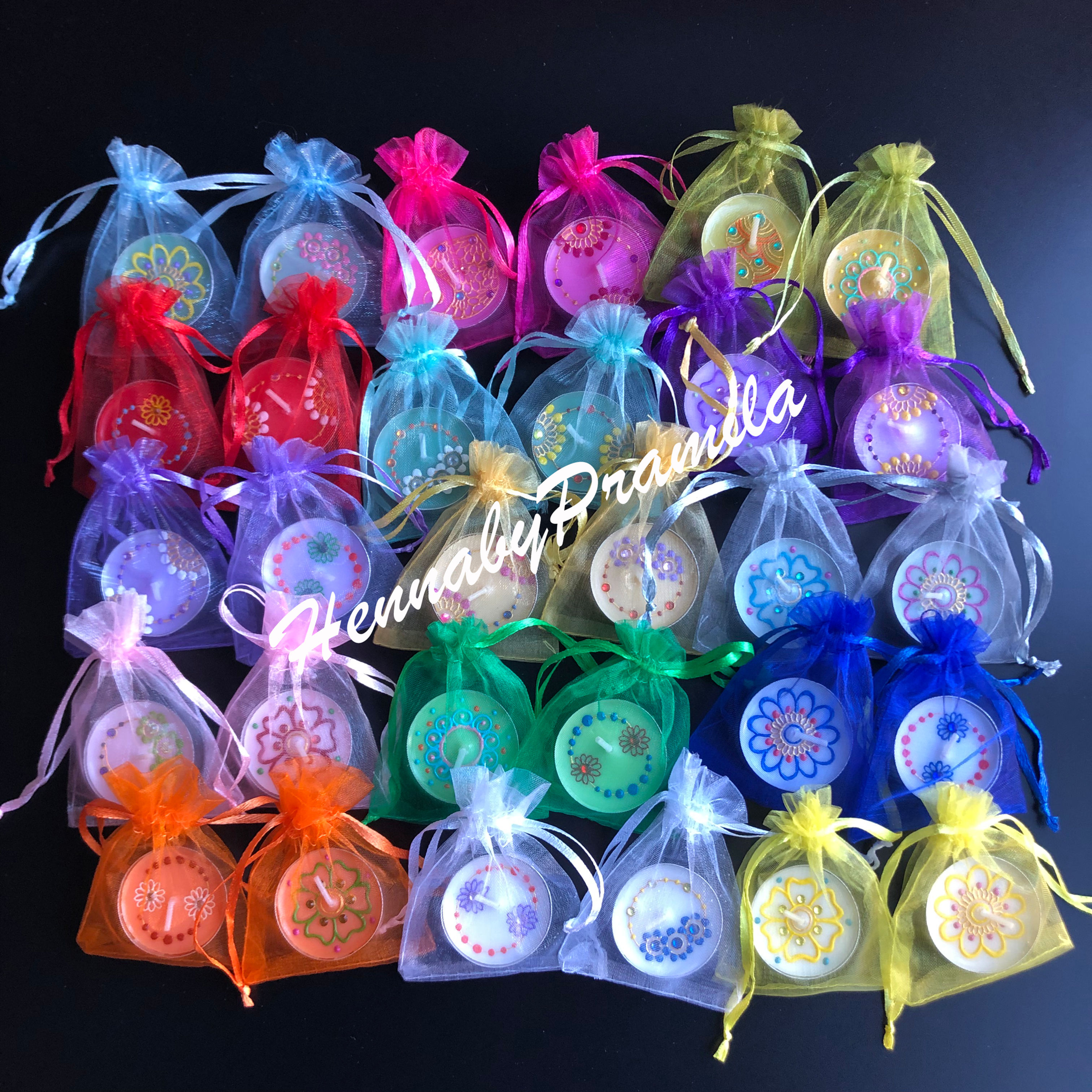 Henna By Pramila | Handpainted Candles | Diwali Candles | Eid Candles | Christmas Candles | Party Favors Candles | Candles in Canada | Candles in USA | Henna Candles
