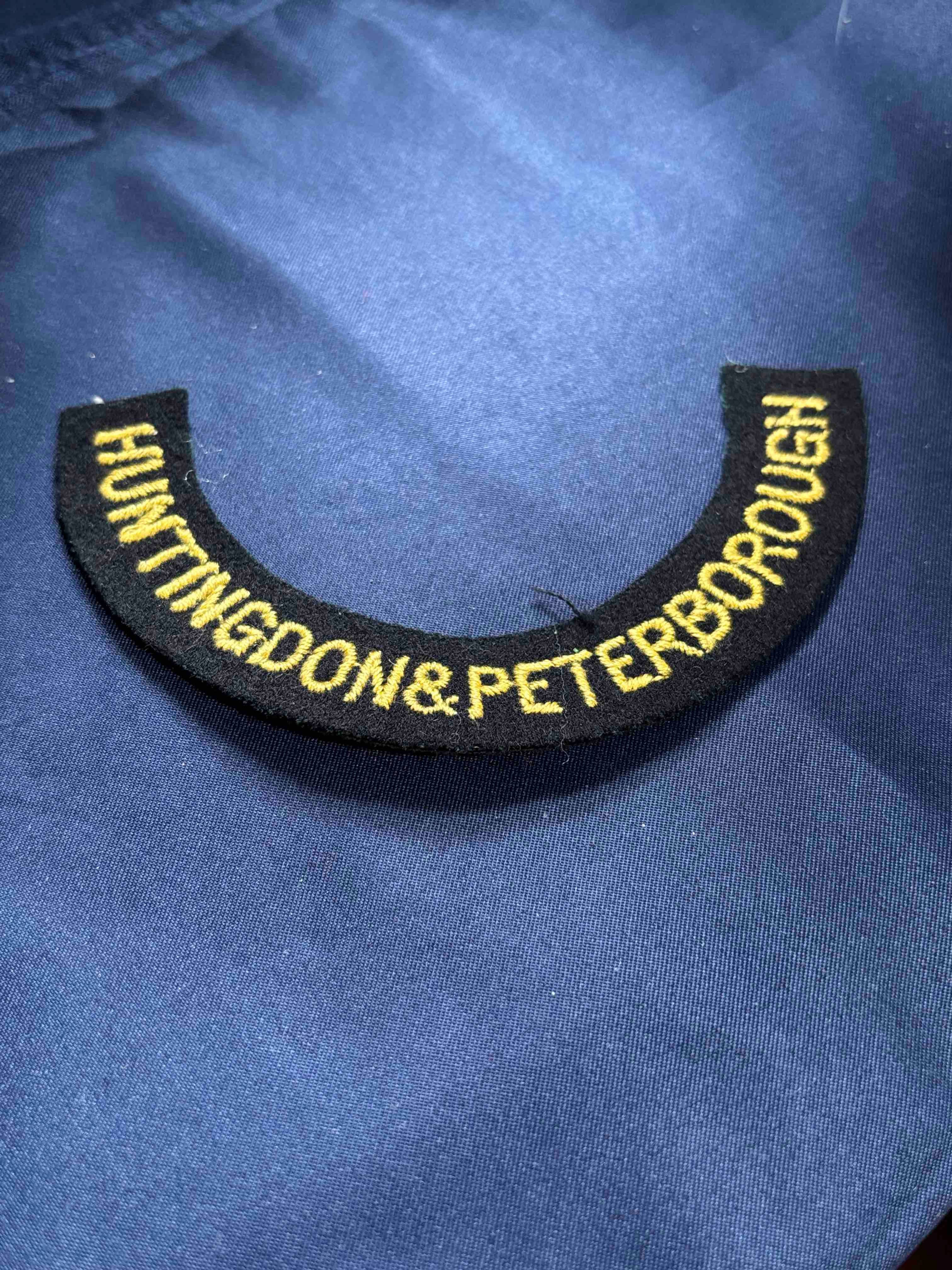 British Army 1935-45 Civil Defence shoulder Huntingdon & Peterborough