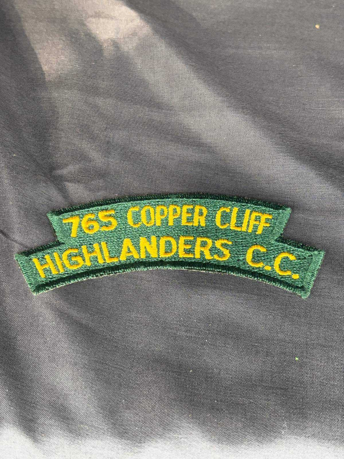 Royal Canadian Army Cadets shoulder Base 765 Coppercliff Highlander CC