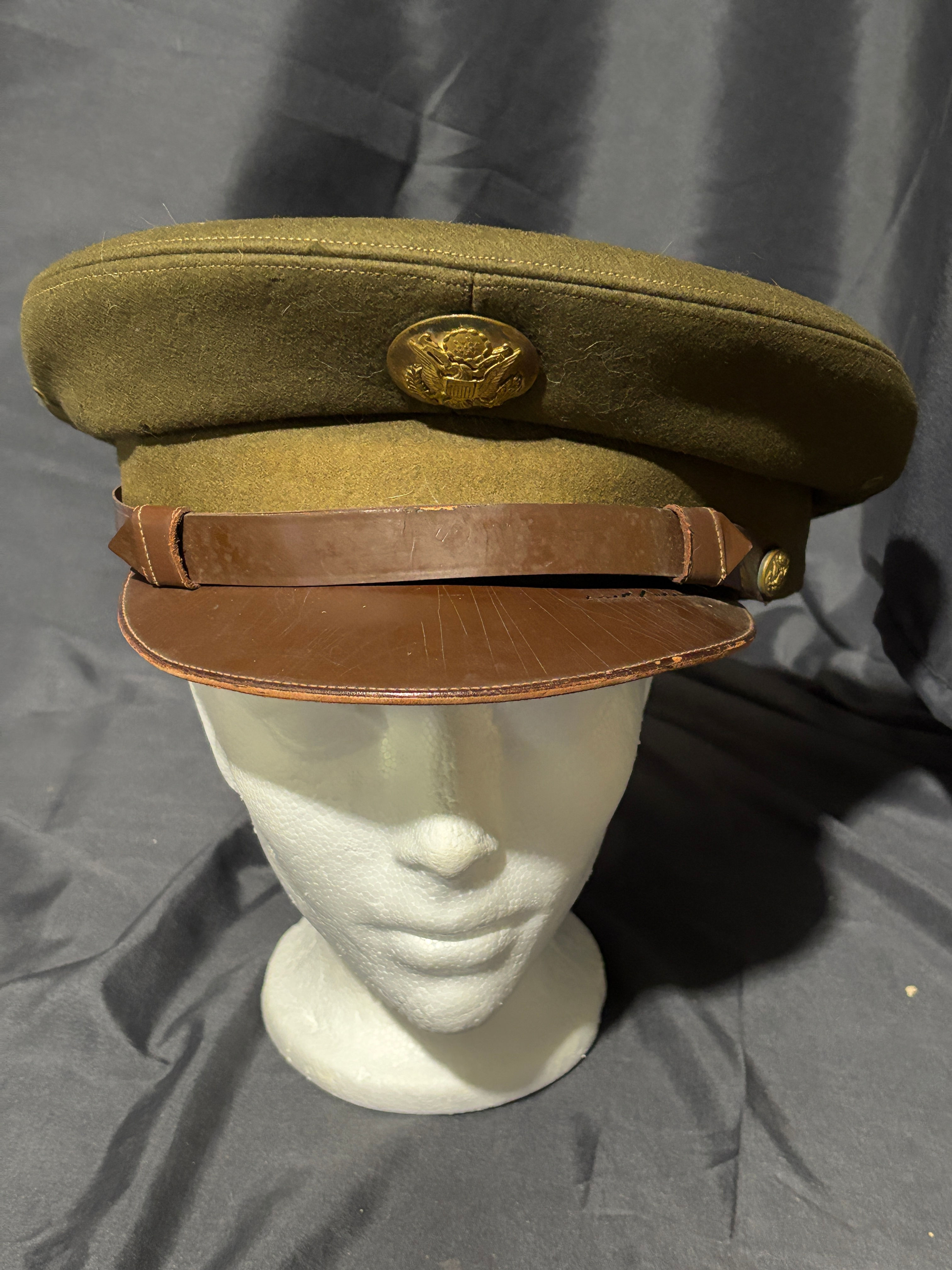 US Army WW2 NCO cap size 7 1/2