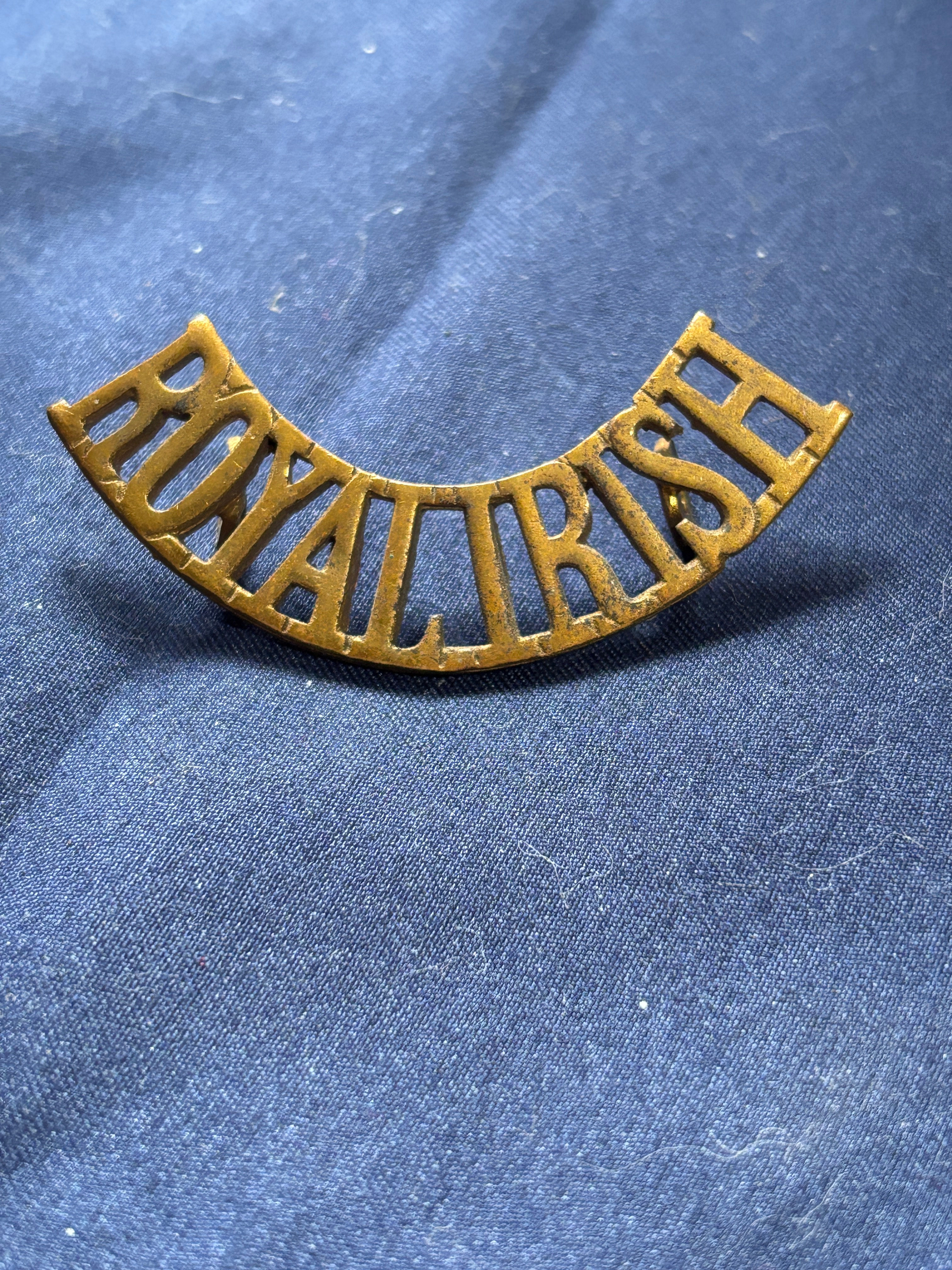 British Army 1910-53 Metal Shoulder Royal Irish Regiment