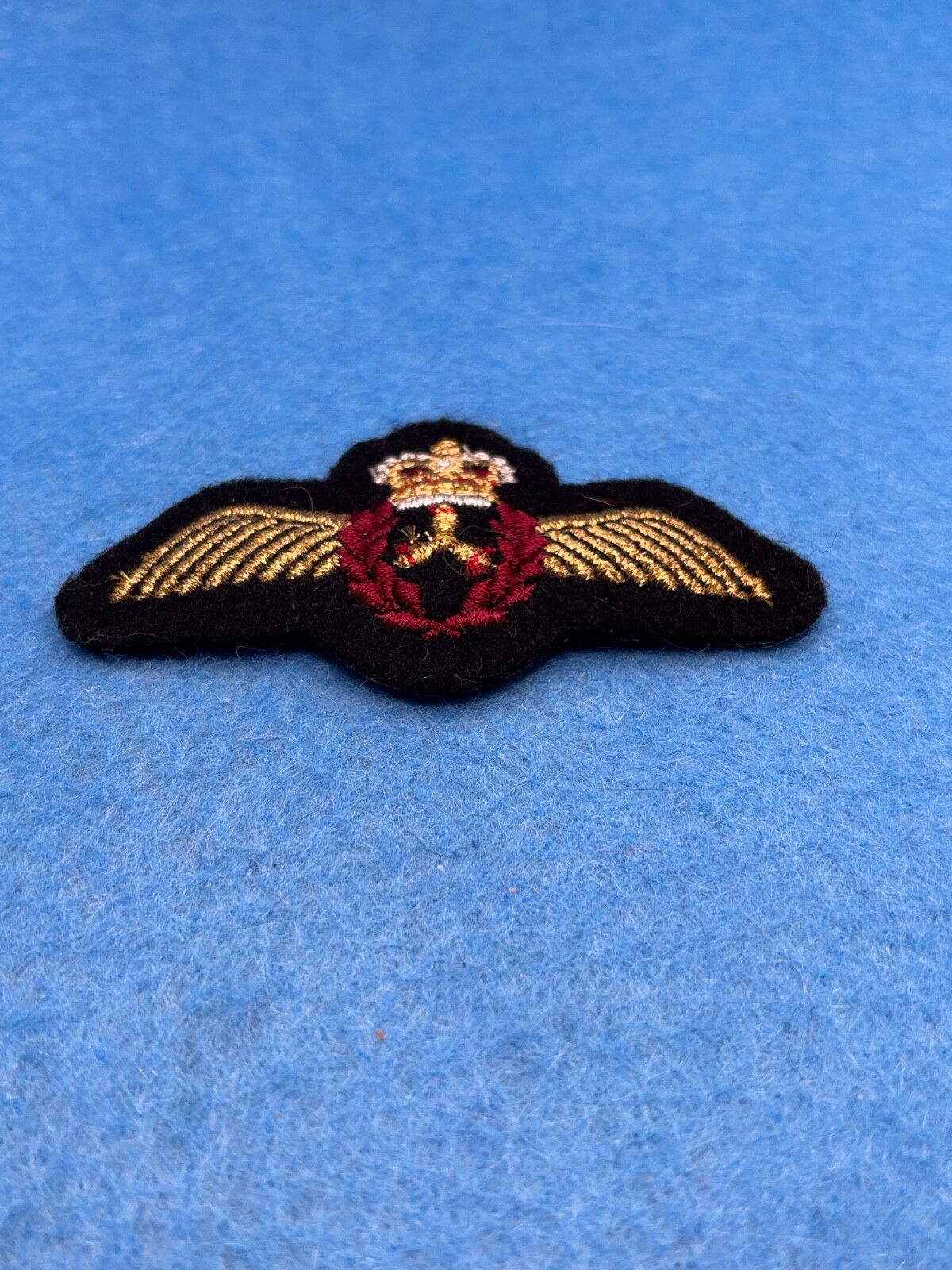RCAF Wings gold mylar thread mess dress blue backing Flight Engineer