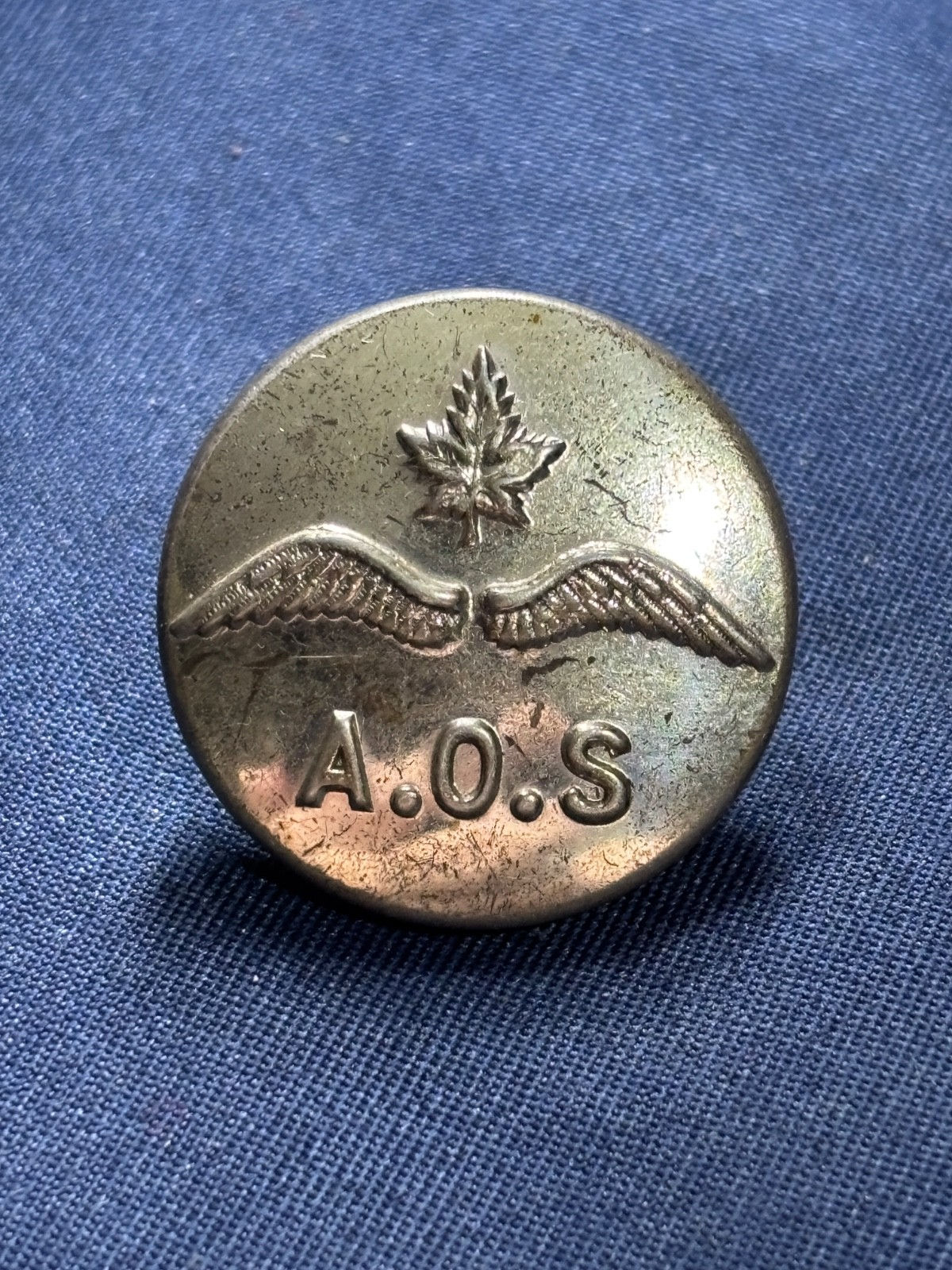 RCAF Buttons Elementary Air Observer School (Scully)1 inch