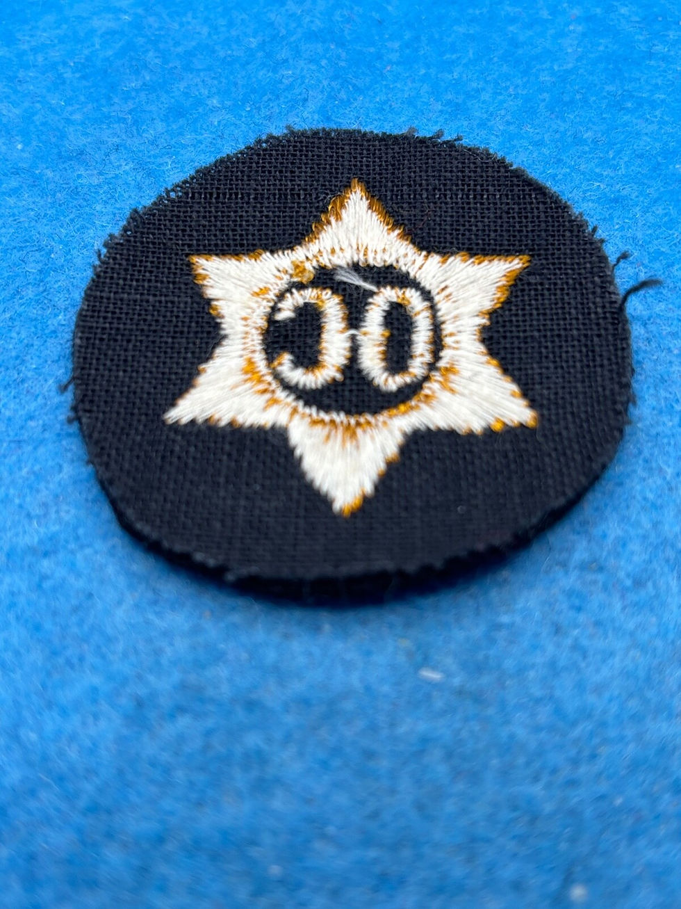 Thumbnail: RCN WW2 Trade Badges Officers Cook yellow on blue