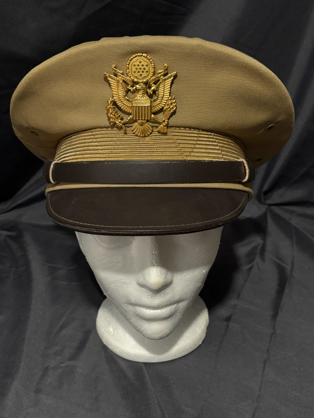 United States Army Officers summer dress tan Cap