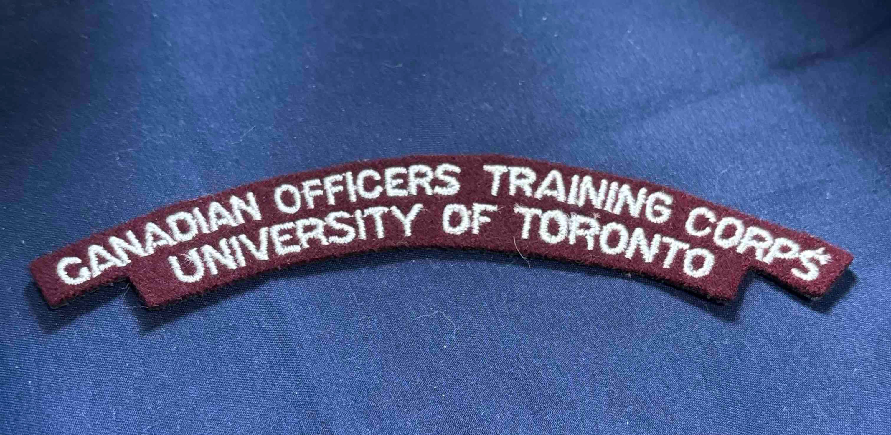 Canadian Army 1920-53 Shoulder Flash COTC University of Toronto