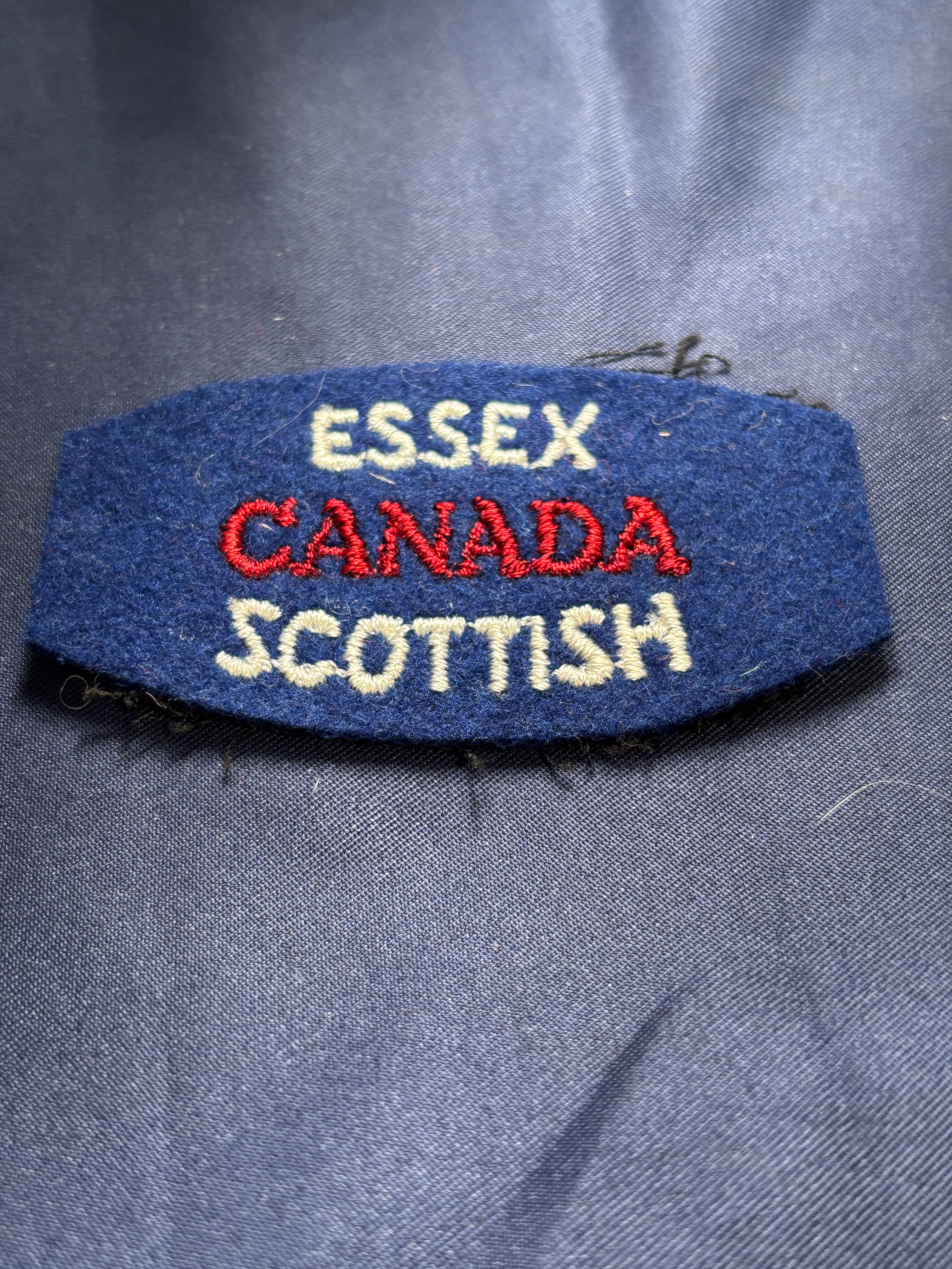 Canadian Army 1920-53 Shoulder Flash Essex Scottish