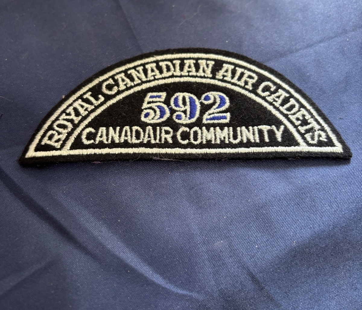 Royal CanadianAir Cadets shoulder flash 595 Canadair Community