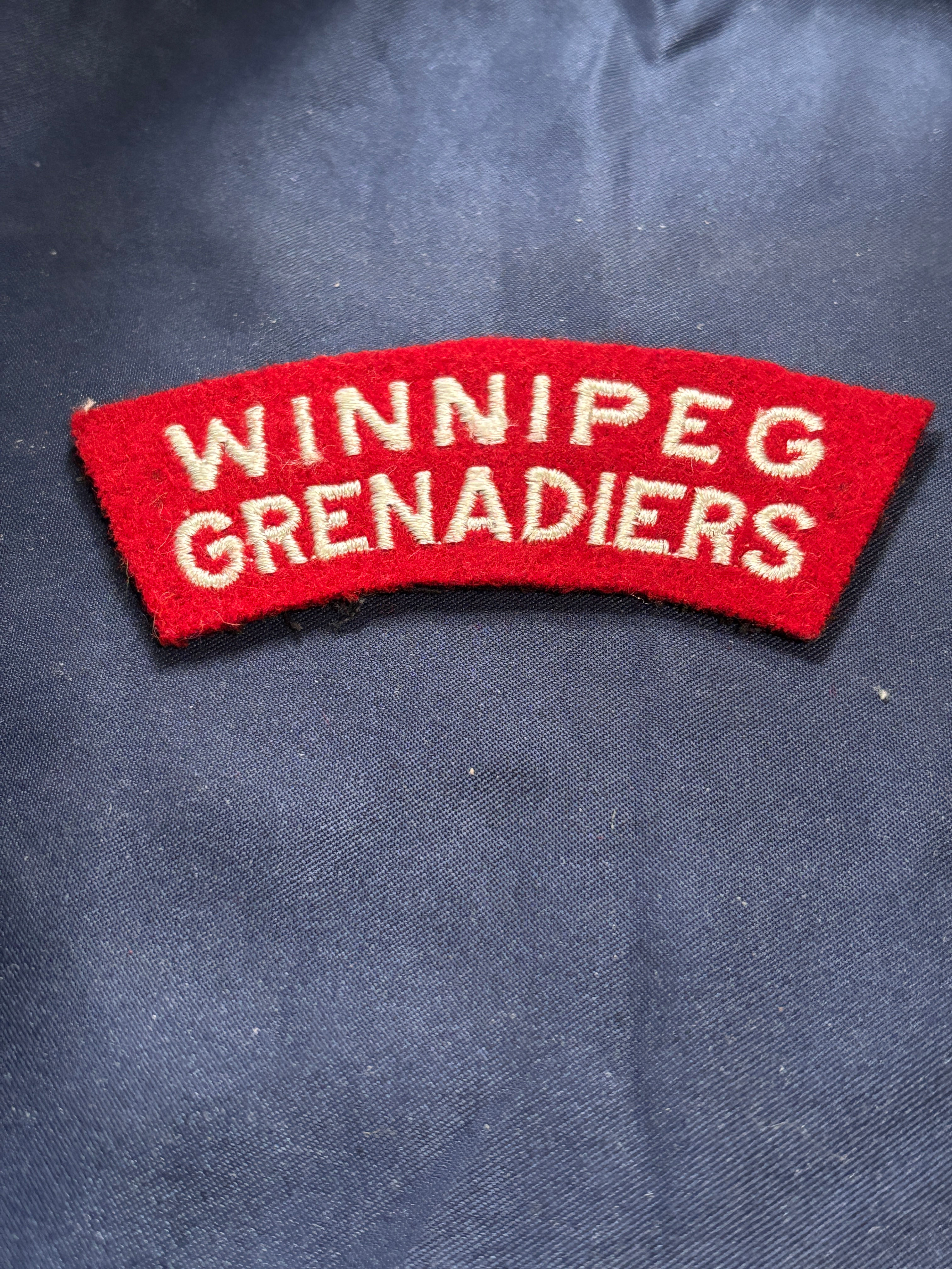 Canadian Army 1920-53 Shoulder Flash Winnipeg Grenadiers