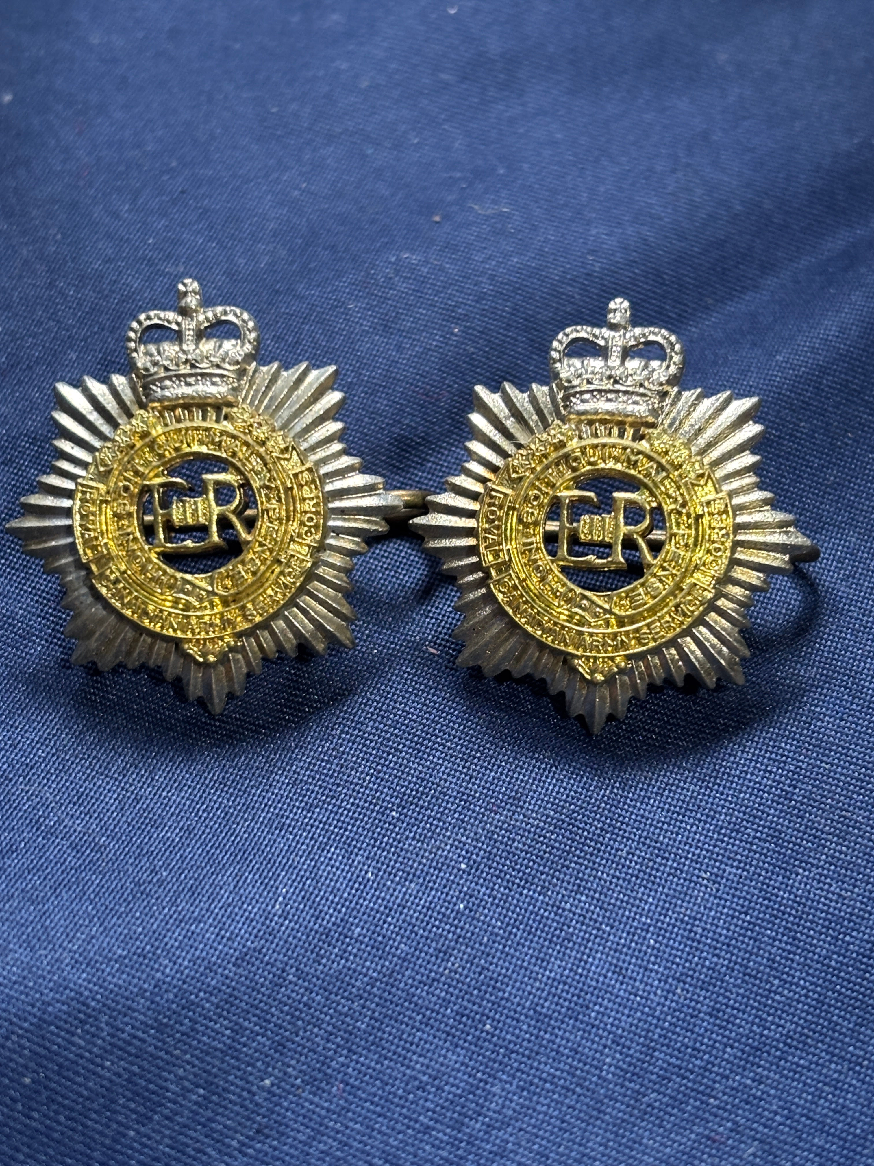 Canadian Army 1953-68 Collars Royal CanadianArmy Service Corp