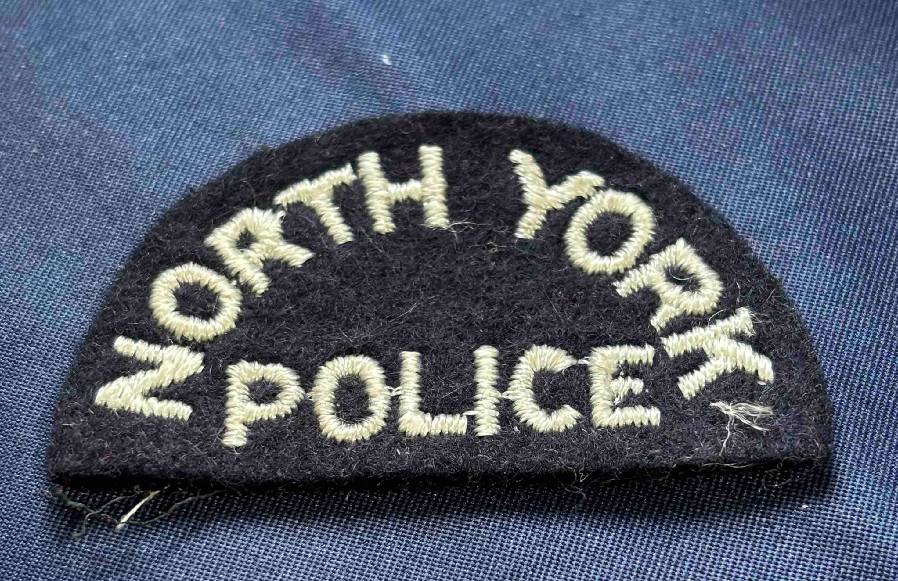 Ontario Police Shoulder Flash North York Police white on me;lon