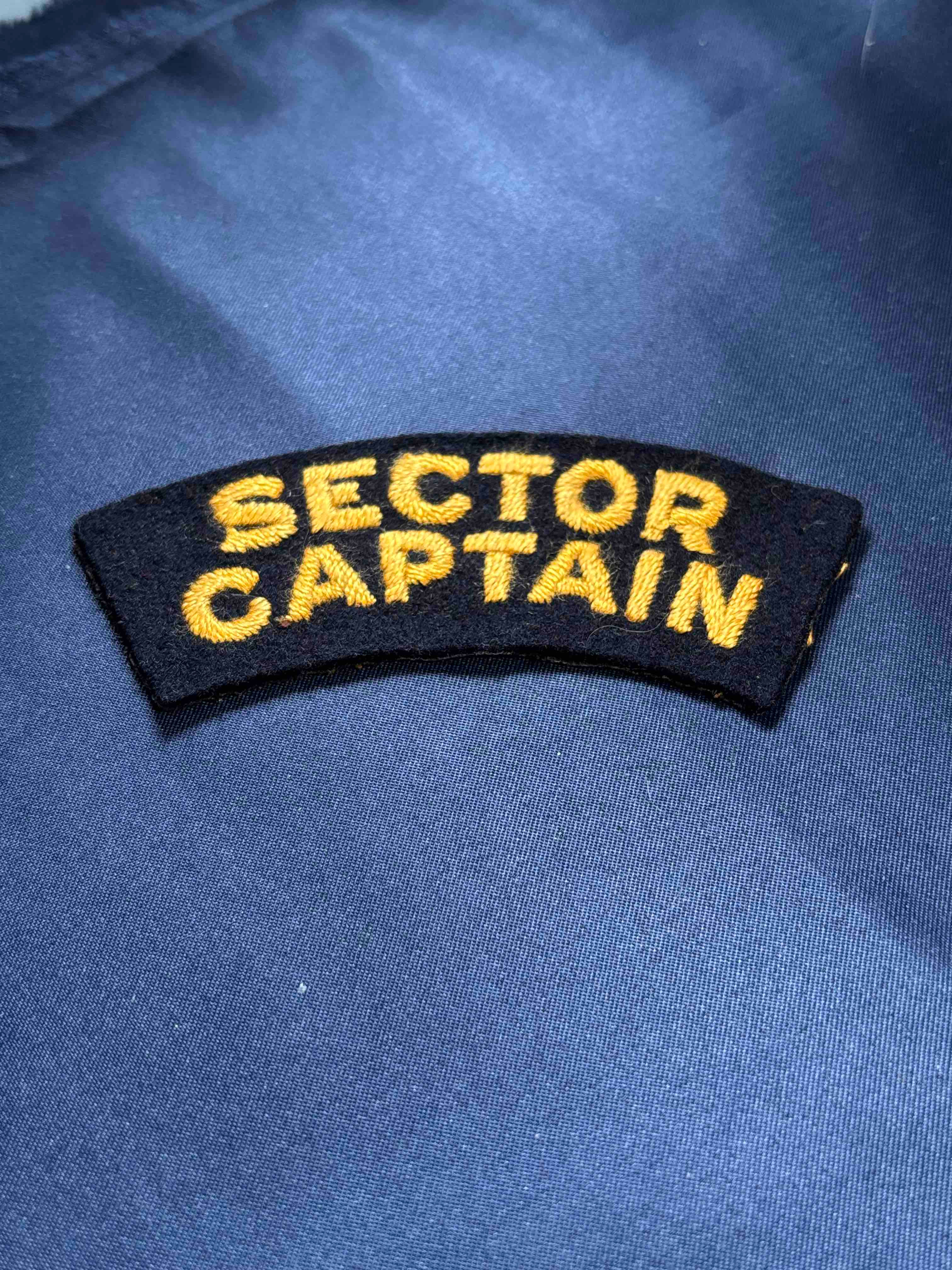 British Army 1935-45 Civil Defence shoulder Sector Captain