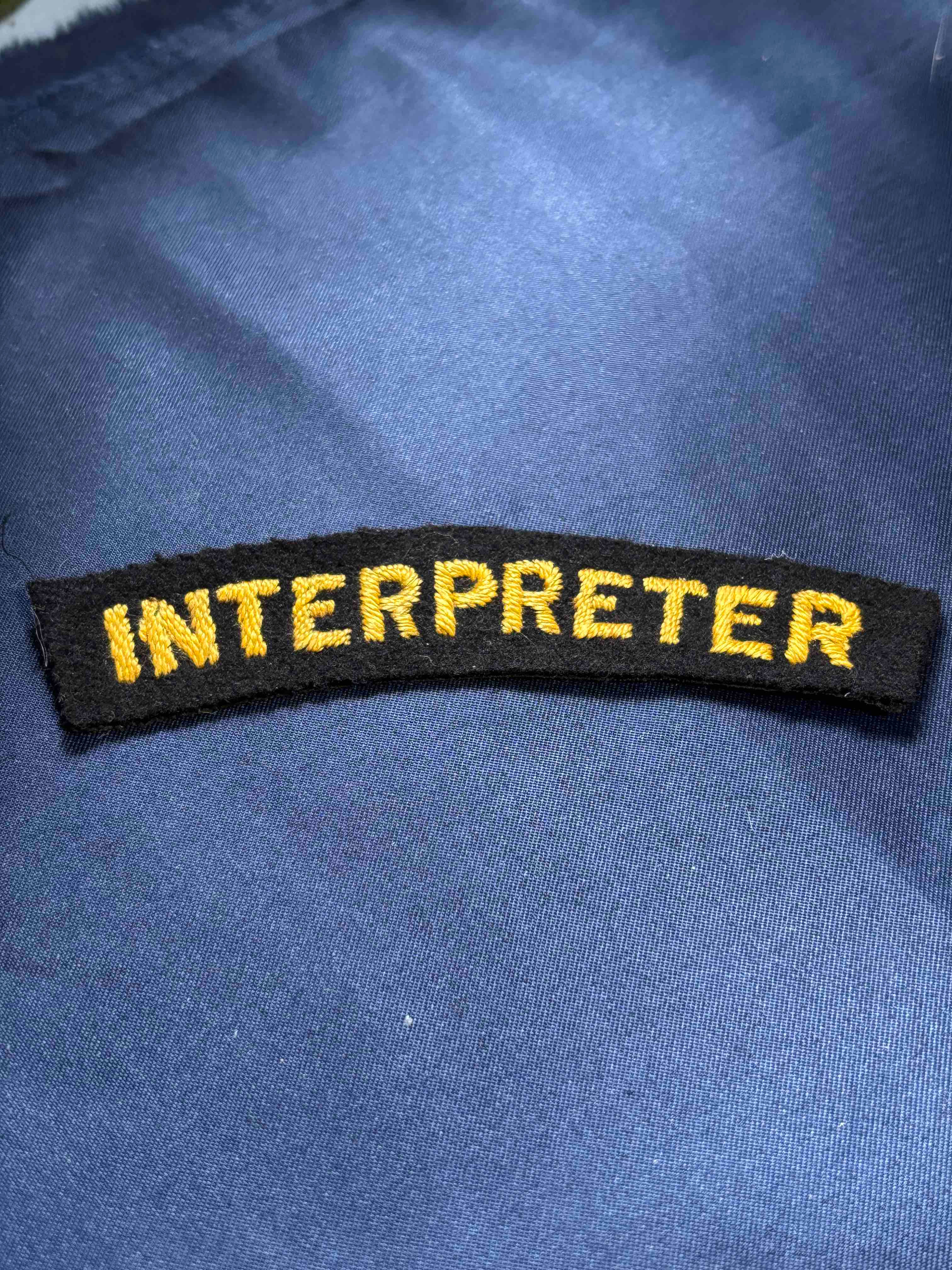 British Army 1935-45 Civil Defence shoulder Interpreter