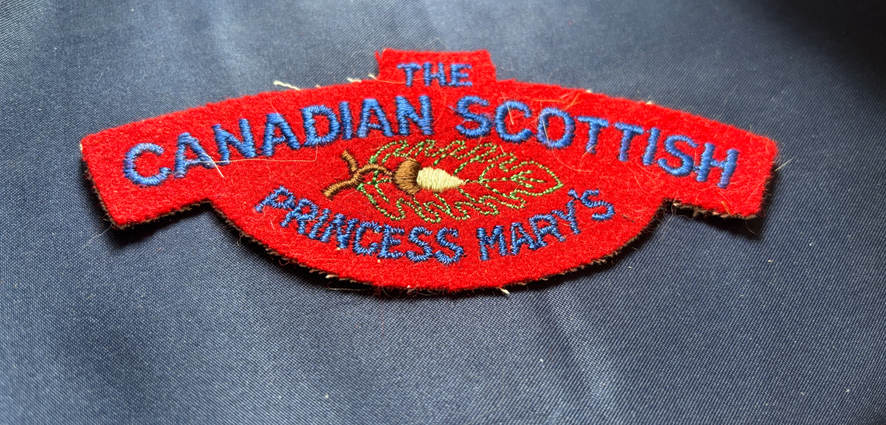 Canadian Army 1920-53 Shoulder Flash Canadian Scottish