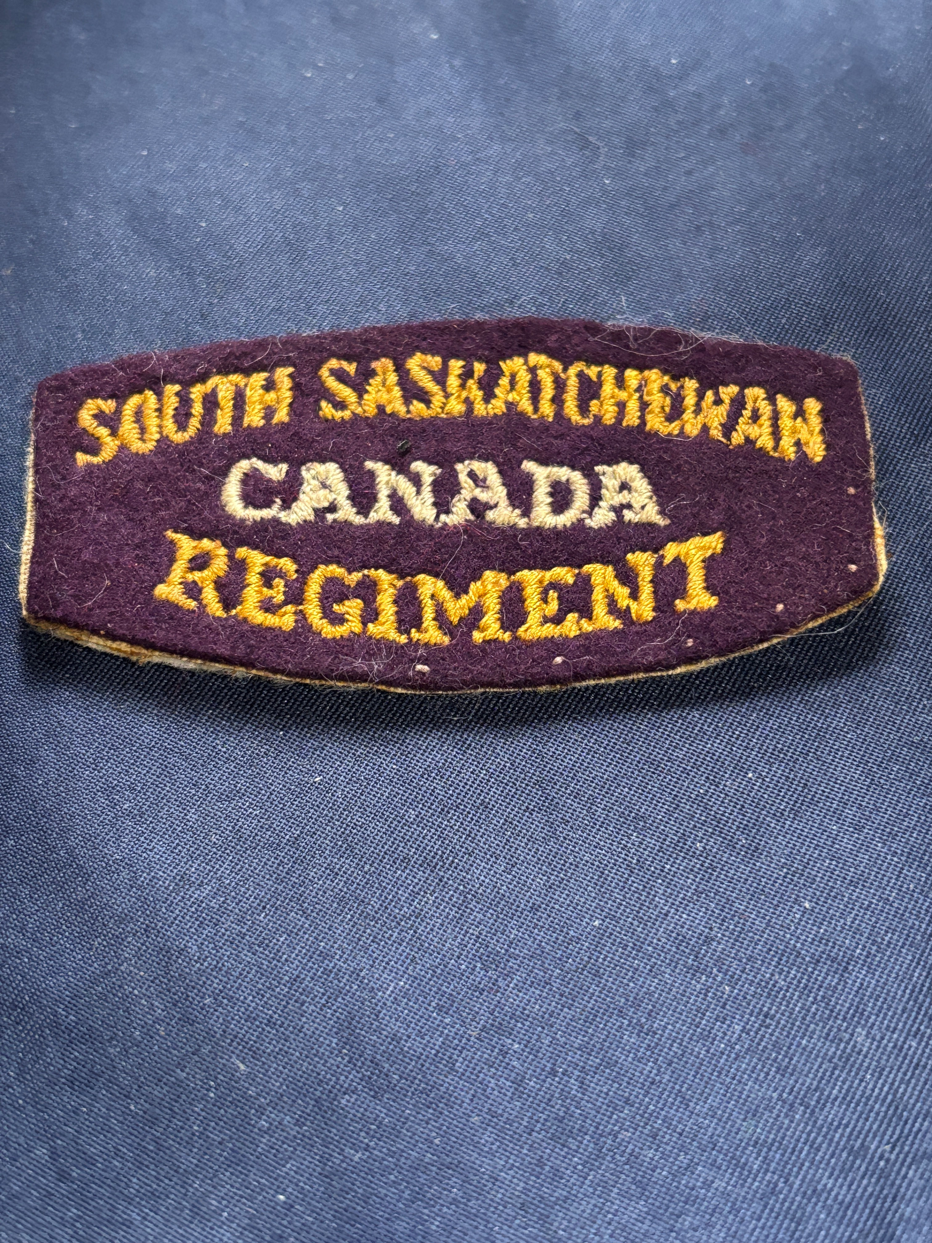 Canadian Army 1920-53 Shoulder Flash South Saskatchewan Regiment