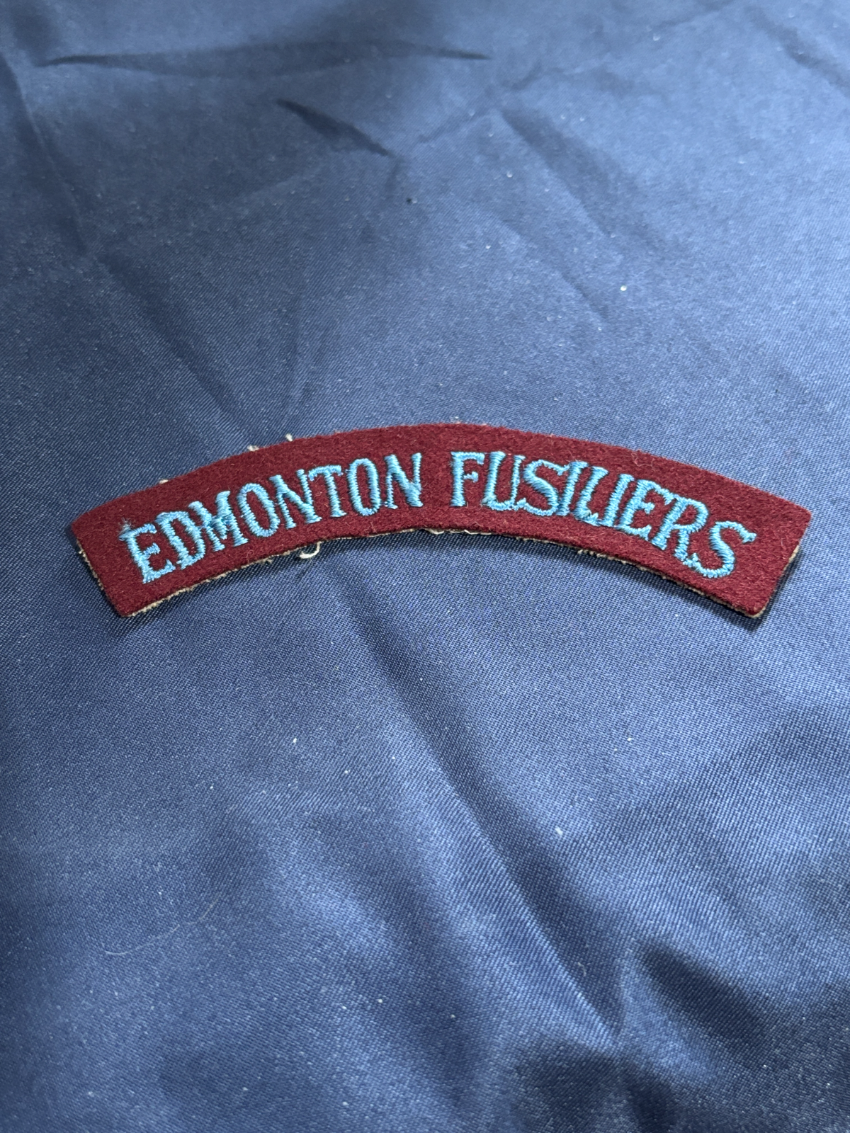 Canadian Army 1920-53 Shoulder flash Edmonton Fusiliers