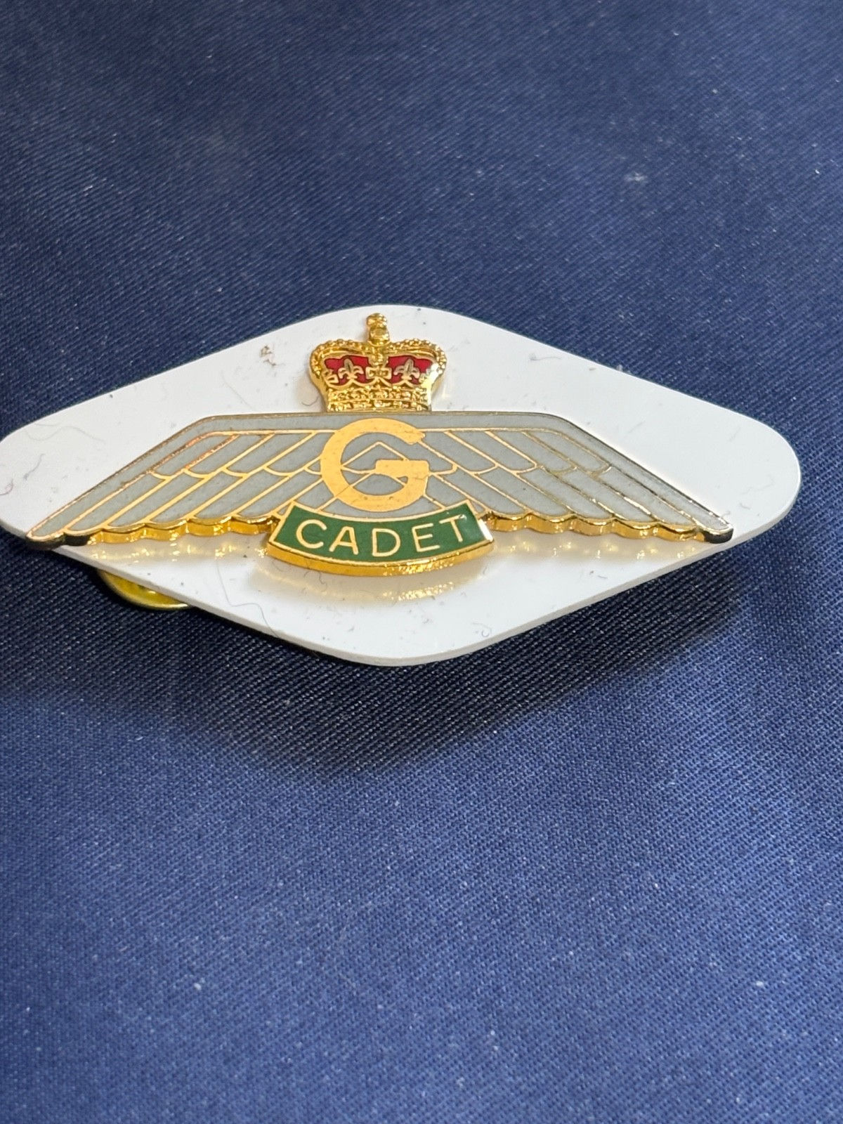 Royal CanadianAir Cadets skills wing Glider pilot metal with backer