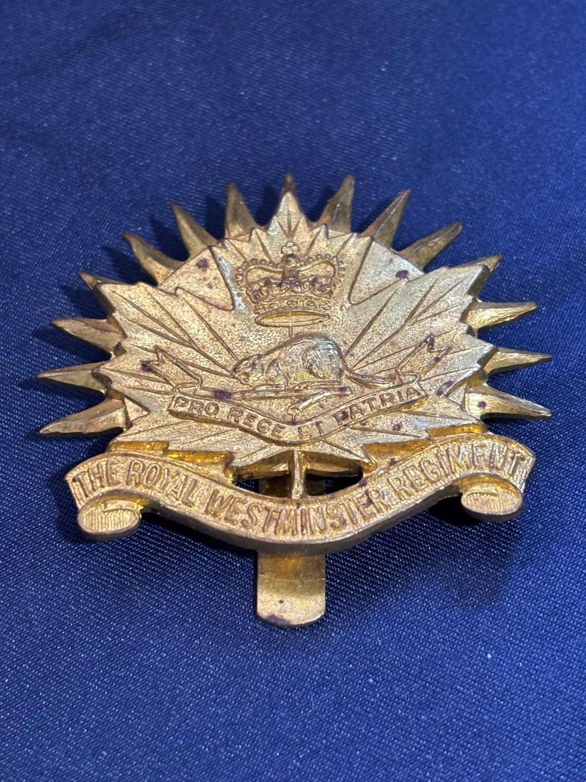 Canadian Army 1953-68 Cap badge Royal Westminster Regiment