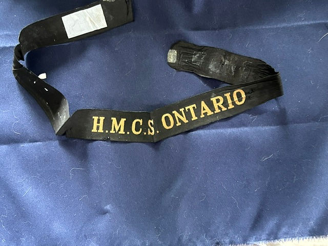 RCN Cap Tally H.M.C.S Ontario