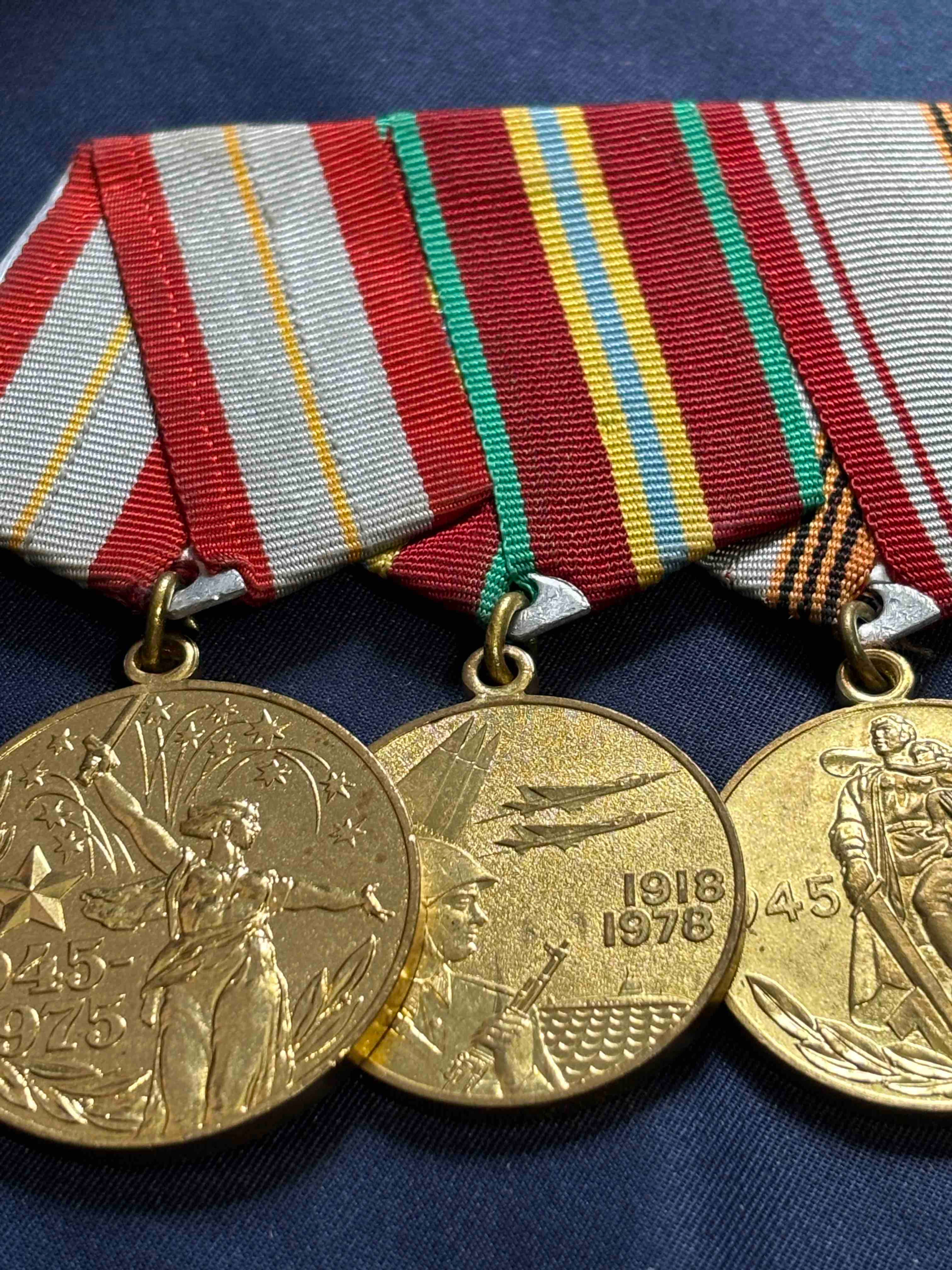 Soviet Union group of three medals
