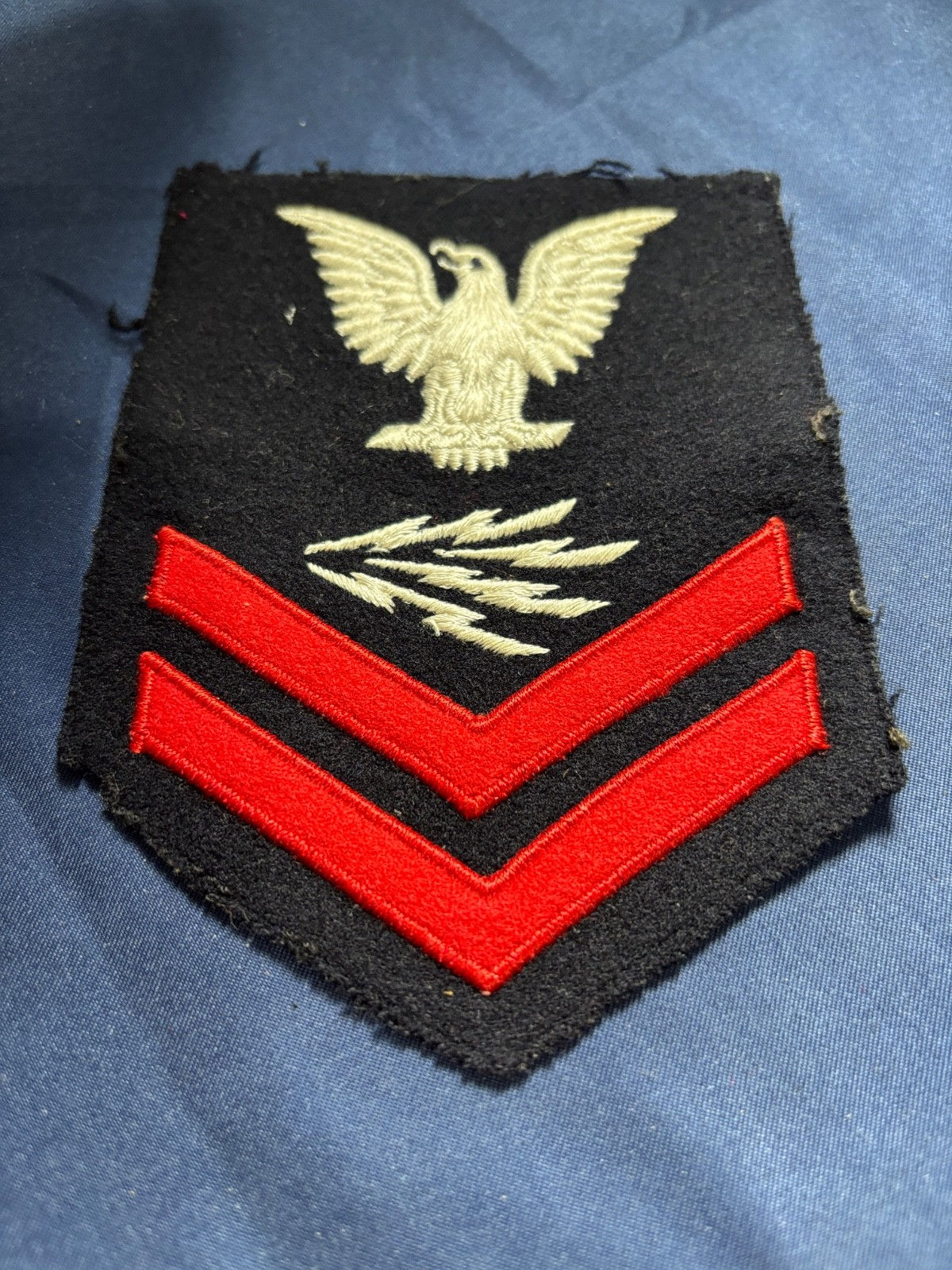 United States Navy WW2 Rank Insignia CPO Radioman 2nd Class
