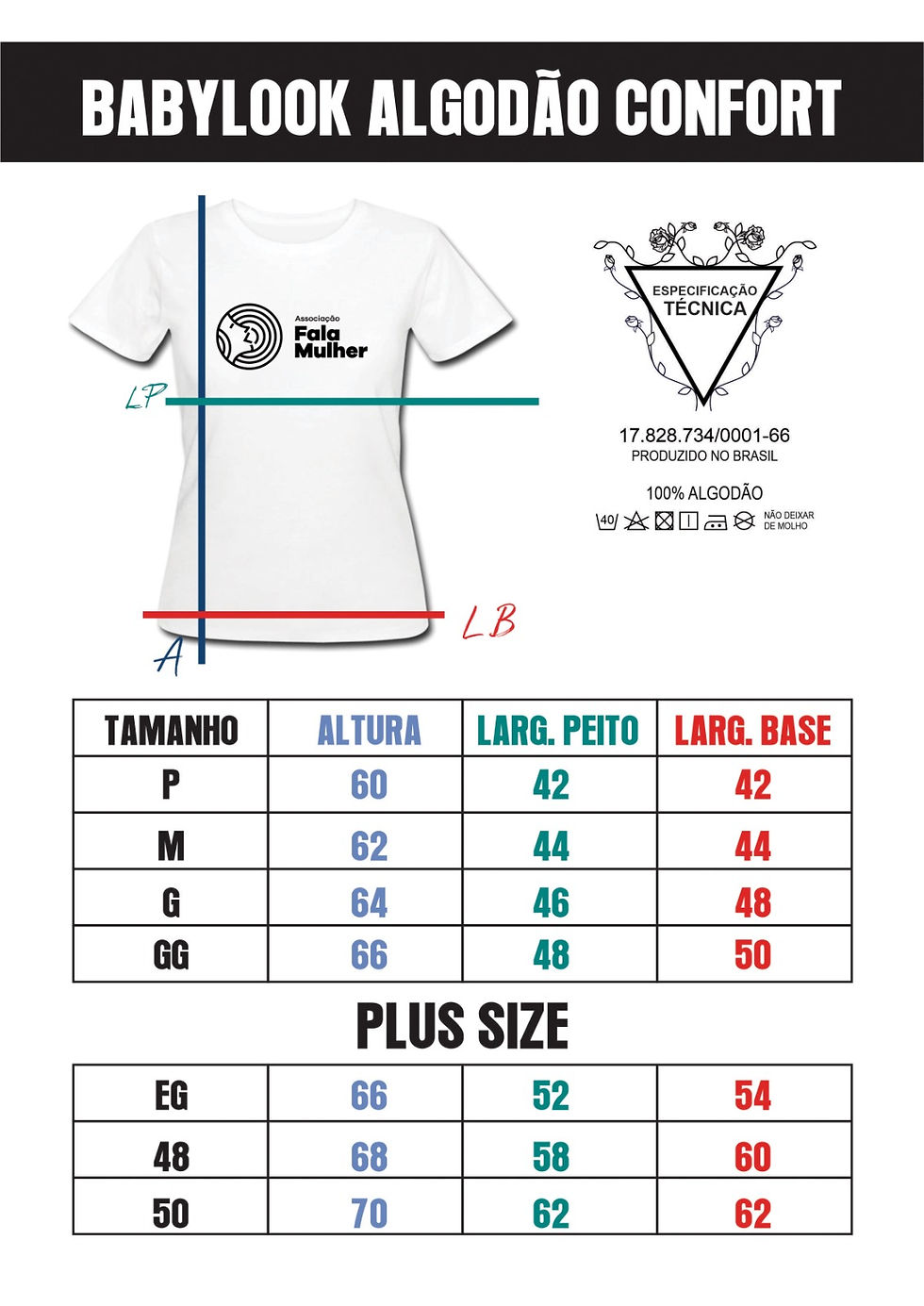 Miniatura: Baby Look  - EU APOIO A CAUSA